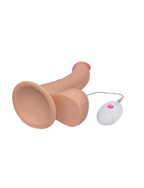 8.8 The Ultra Soft Dude Vibrating – Realistyczny dildo z przyssawką, luksusowy wibrator, 10 trybów