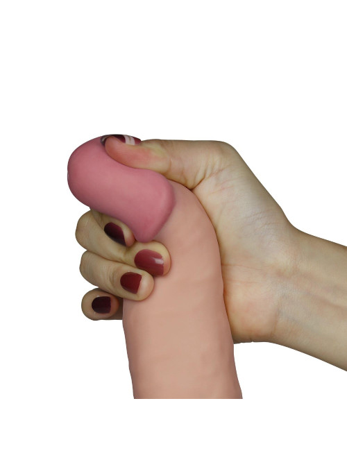 8.8 The Ultra Soft Dude Vibrating – Realistyczny dildo z przyssawką, luksusowy wibrator, 10 trybów