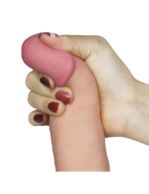 8.8 The Ultra Soft Dude Vibrating – Realistyczny dildo z przyssawką, luksusowy wibrator, 10 trybów