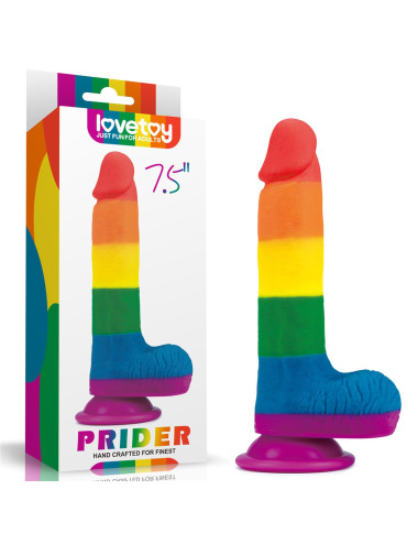 Prider 7.5'' Dildo Realistyczny z Platynowym Silikonem Medycznym - Bezpieczny dla Ciała