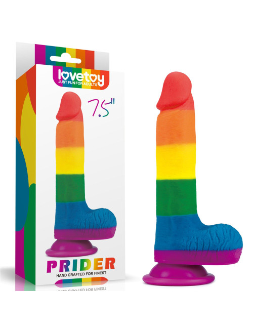 Prider 7.5'' Dildo Realistyczny z Platynowym Silikonem Medycznym - Bezpieczny dla Ciała