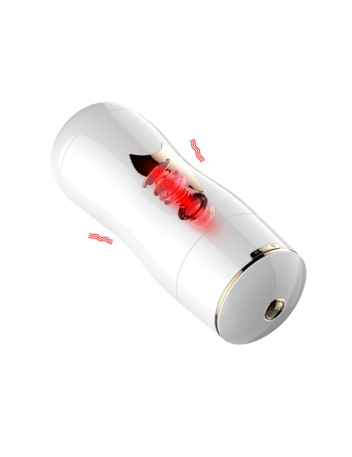 B - Series Fox Dwustronny Masturbator z Wibracją CyberSkin