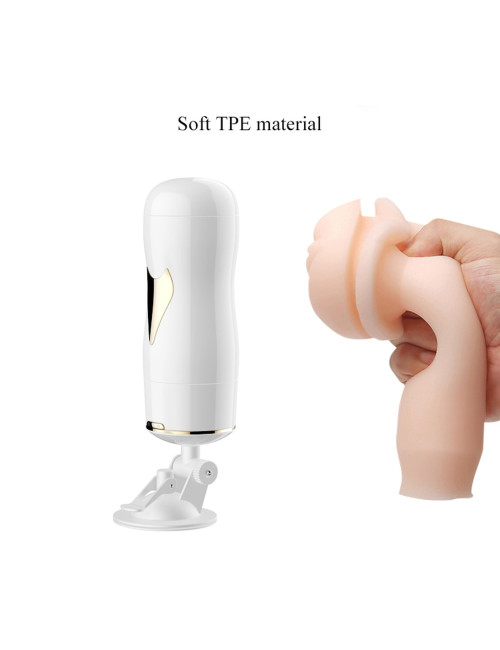 B - Series Fox Dwustronny Masturbator z Wibracją CyberSkin