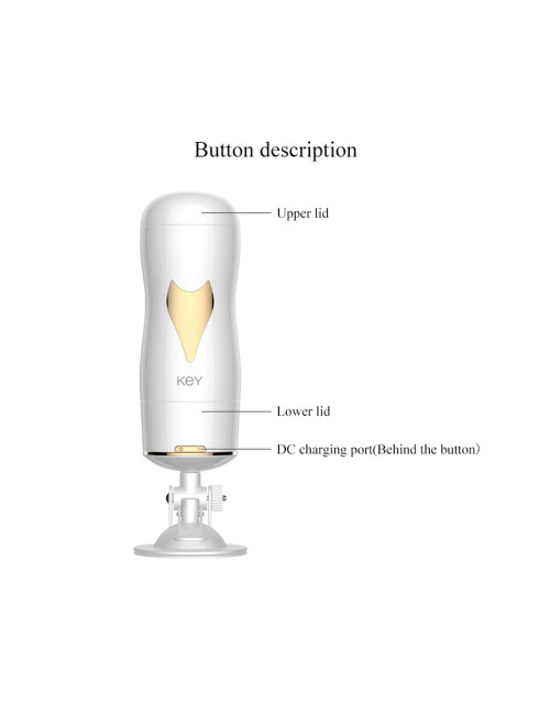 B - Series Fox Dwustronny Masturbator z Wibracją CyberSkin