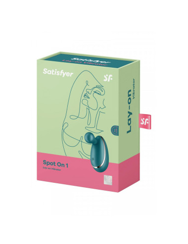 Spot On 1 Green - mini stymulator łechtaczki Satisfyer, 12 funkcji, wodoodporny