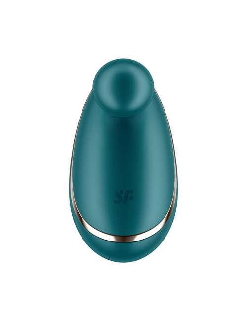 Spot On 1 Green - mini stymulator łechtaczki Satisfyer, 12 funkcji, wodoodporny