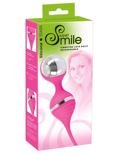 Kulki wibracyjne Sweet Smile Vibrating Love Ball - treningu dna miednicy