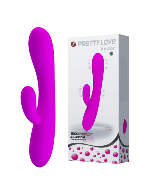 PRETTY LOVE VICTOR USB – Wibrator Punktu G, 30 funkcji, silikonowy, wodoodporny