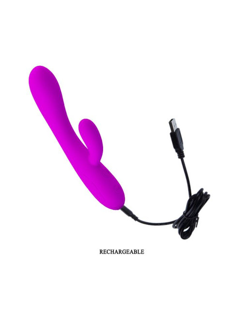 PRETTY LOVE VICTOR USB – Wibrator Punktu G, 30 funkcji, silikonowy, wodoodporny