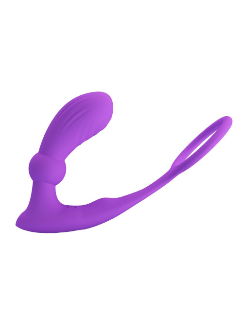 Pierścień erekcyjny z pilotem Pretty Love Warren Purple
