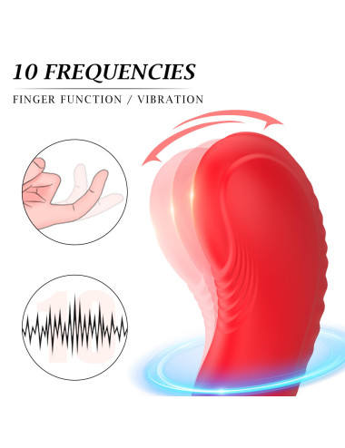 Silicone vibrator 3 speeds, 6 frequencies,
Finger function,
Heating + APP control