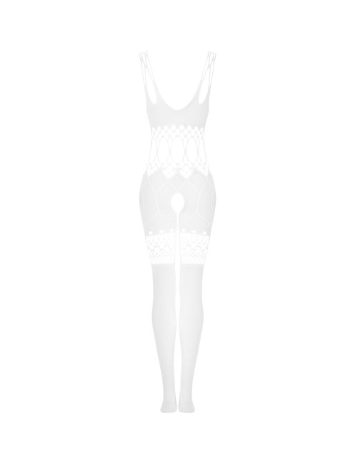 Obsessive Bodystocking G330 Białe S/M/L – Odsłaniające ciało