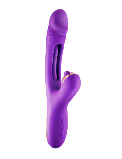 Joyfully 3-w-1 Króliczek Wibrator Tapotem Purple – Zabawki, Wibratory, Króliczki