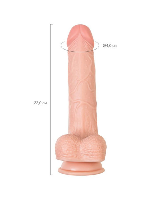 My Babe My Darling – Realistyczny dildo z TPE, Nude, 22 cm