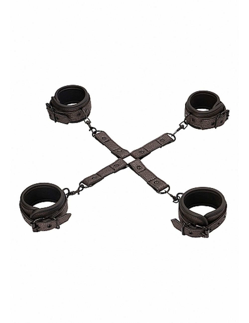 Ouch Elegant Hogtie – Kajdanki BDSM Titanium Grey