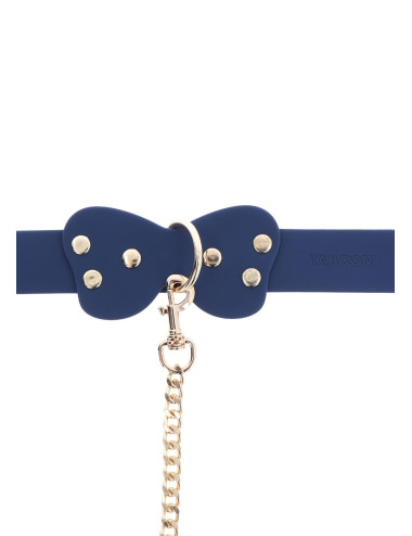 Silicone Collar and Leash Blue