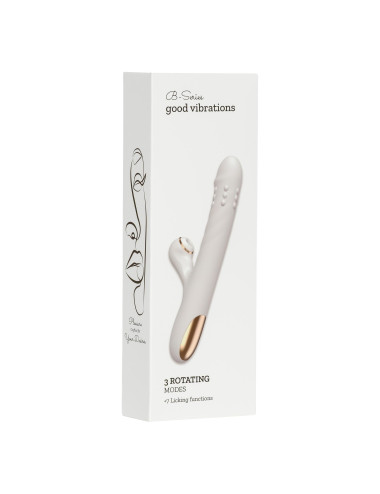 Silicone Vibrator - 3 rotating functions and 7 licking functions