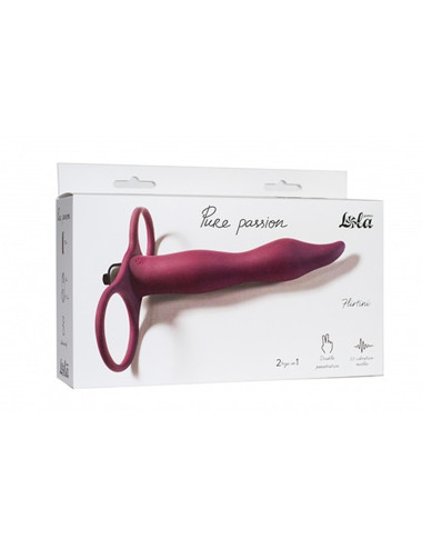 Strap - on Pure Passion Flirtini Wine red
