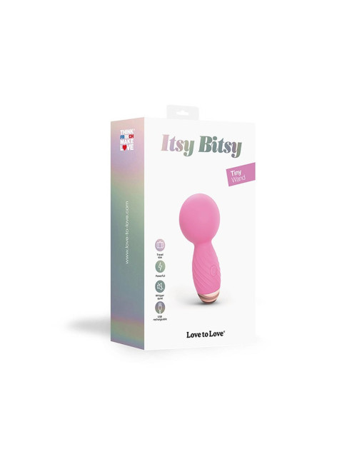 ITSY BITSY Pink Passion - Wibrator i Masażer, Zabawka erotyczna, kompaktowy, 9 trybów, wodoodporny