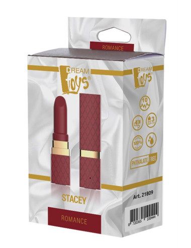 ROMANCE STACEY - mini wibrator silikonowy, wodoodporny IPX7, 7 funkcji, 3 prędkości, ładowanie USB