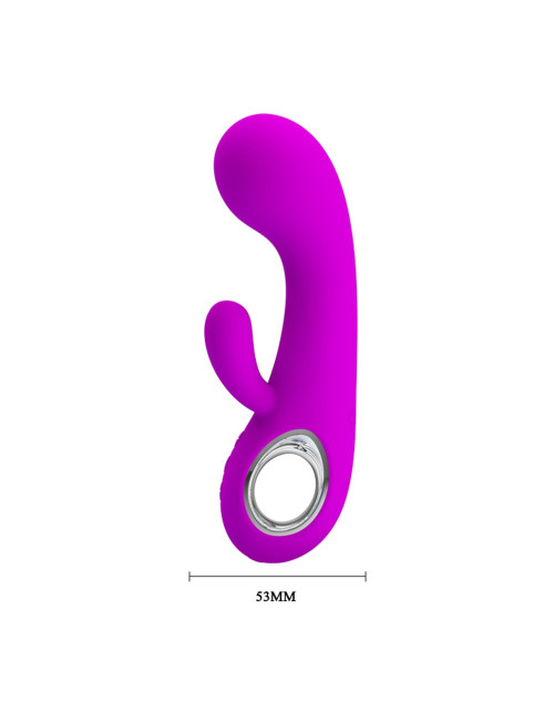 PRETTY LOVE Valentine USB 7 funkcji - Króliczek Wibrator silikonowy, wodoodporny