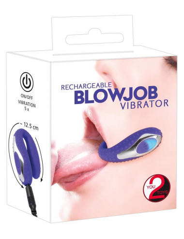 Doustny Wibrator Vibe Purple - 5 Trybów, Silikon PU