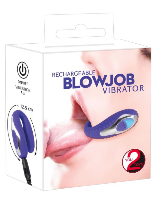 Doustny Wibrator Vibe Purple - 5 Trybów, Silikon PU
