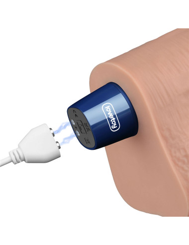 10.5" REAL SOFTEE Rechargeable TPE Vibrating Dildo(Flesh)