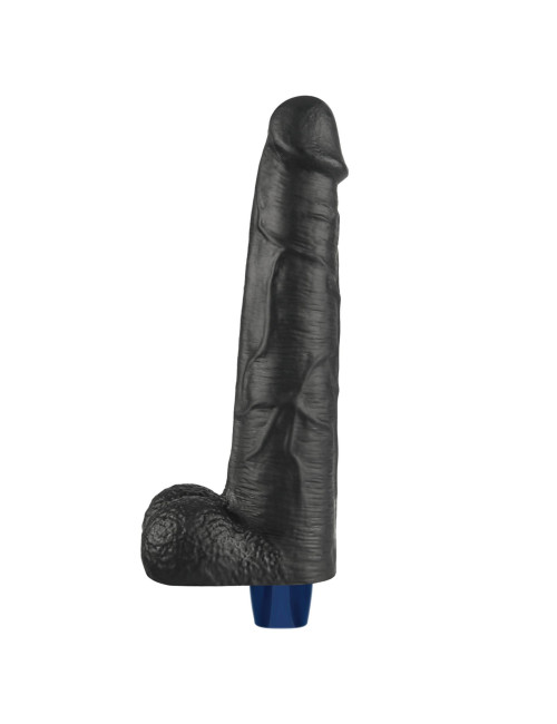 Dildo realistyczne 27 cm, 5 cm – 10.5 REAL SOFTEE, ładowany TPE, czarny – zabawki