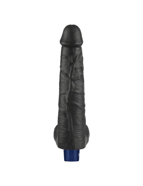 Dildo realistyczne 27 cm, 5 cm – 10.5 REAL SOFTEE, ładowany TPE, czarny – zabawki
