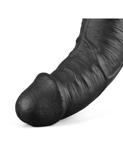 Dildo realistyczne 27 cm, 5 cm – 10.5 REAL SOFTEE, ładowany TPE, czarny – zabawki