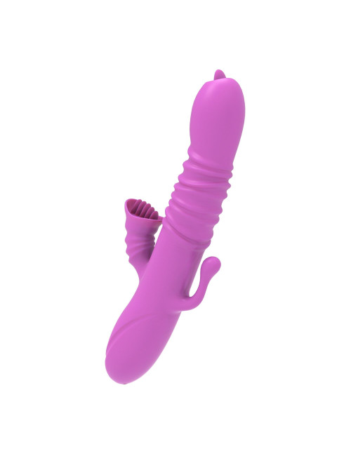 Wibrator Ada USB Purple – silikonowy stymulator łechtaczki i G-spot, wodoodporny, cichy