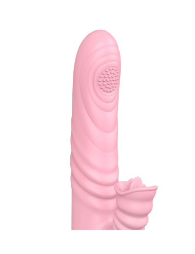 Wibrator-Angelia, USB 3 functions of thrusting / 20 vibrations Flesh