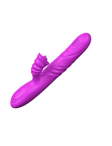 Wibrator-Angelia, USB 3 functions of thrusting / 20 vibrations Purple