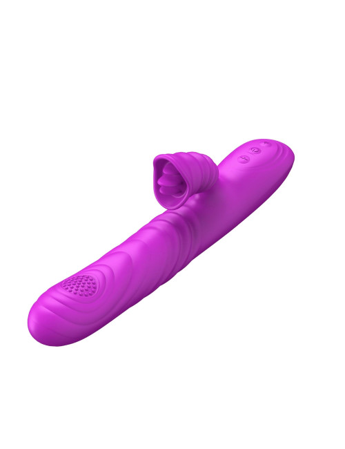 Wibrator Angelia USB – 3 ruchy posuwisto-zwrotne, 20 funkcji wibracji, stymulator łechtaczki, silikon medyczny, zabawki