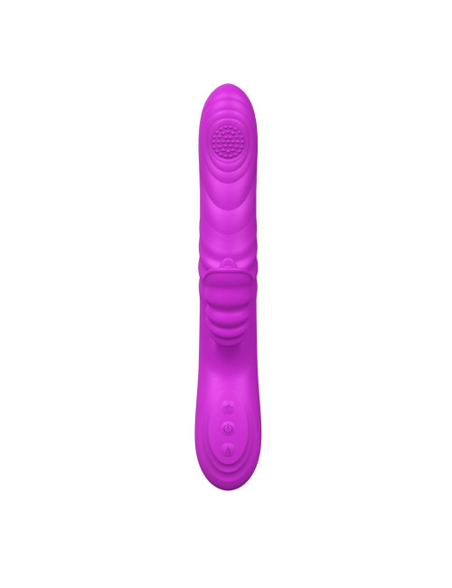 Wibrator Angelia USB – 3 ruchy posuwisto-zwrotne, 20 funkcji wibracji, stymulator łechtaczki, silikon medyczny, zabawki