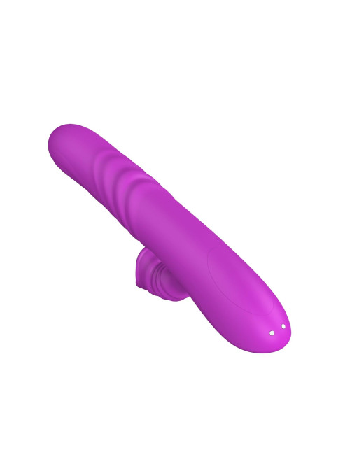 Wibrator Angelia USB – 3 ruchy posuwisto-zwrotne, 20 funkcji wibracji, stymulator łechtaczki, silikon medyczny, zabawki