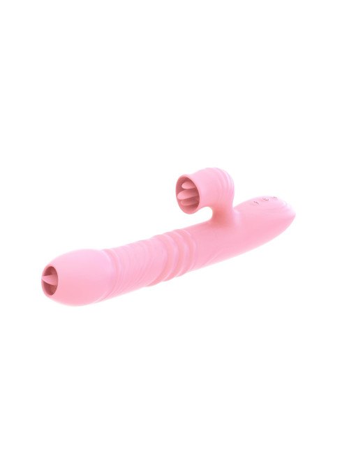 Wibrator USB Pink – Stymulator Punktu G i łechtaczki, 20 funkcji, silikon medyczny, wodoodporny