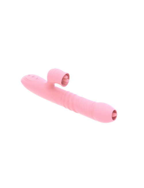Wibrator USB Pink – Stymulator Punktu G i łechtaczki, 20 funkcji, silikon medyczny, wodoodporny