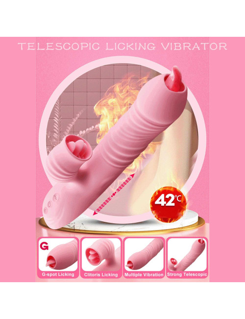 Wibrator USB Pink – Stymulator Punktu G i łechtaczki, 20 funkcji, silikon medyczny, wodoodporny