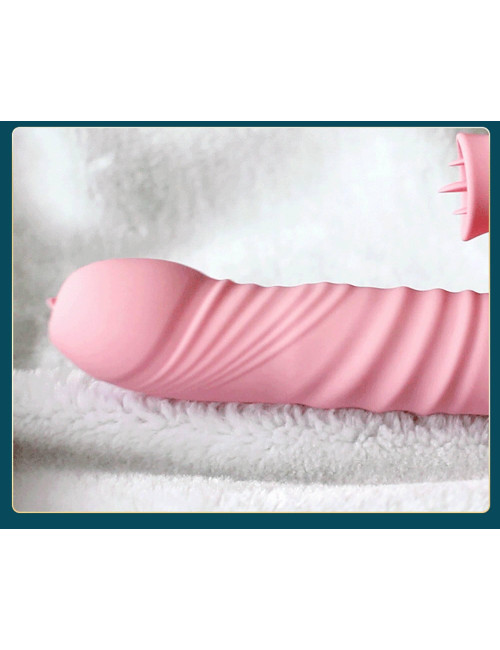 Wibrator USB Pink – Stymulator Punktu G i łechtaczki, 20 funkcji, silikon medyczny, wodoodporny