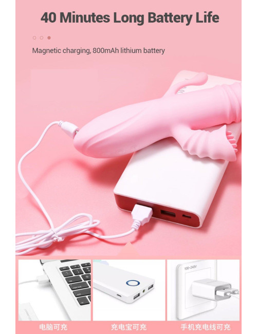 Wibrator-Ada USB -Pink