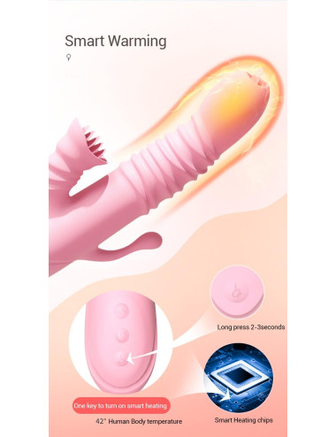 Wibrator-Ada USB -Pink