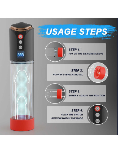 Automatic Pump - 8 sucking modes,
counting mode
