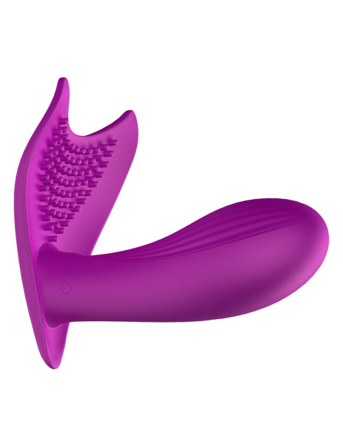 B - Series Fox Silikonowy Wibrator Panty z Ogrzewaniem i Sterowaniem Głosem