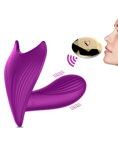 Stymulator-Silicone Panty Vibrator USB 10 Function / Heating / Voice Control