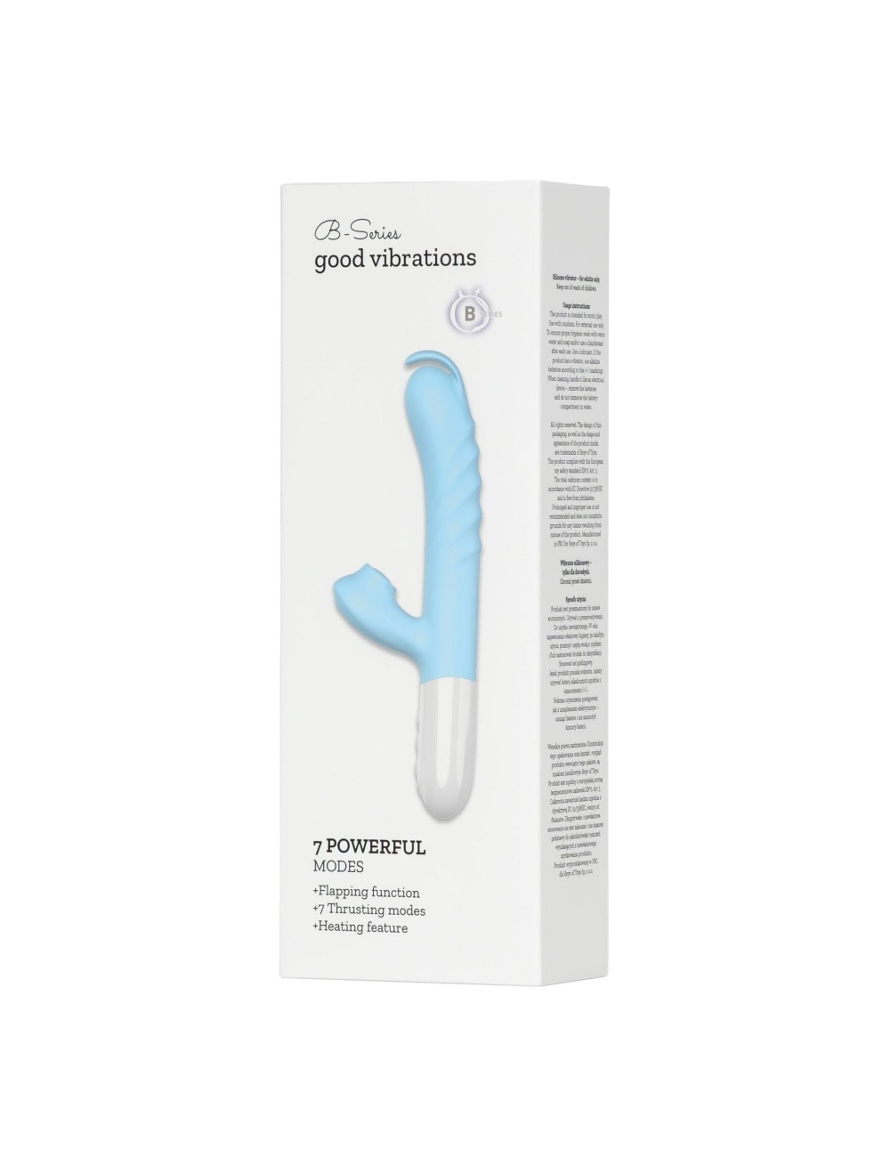 Silicone Vibrator 7 Powerful Modes - 
Flapping and 7 Thrusting
Heating