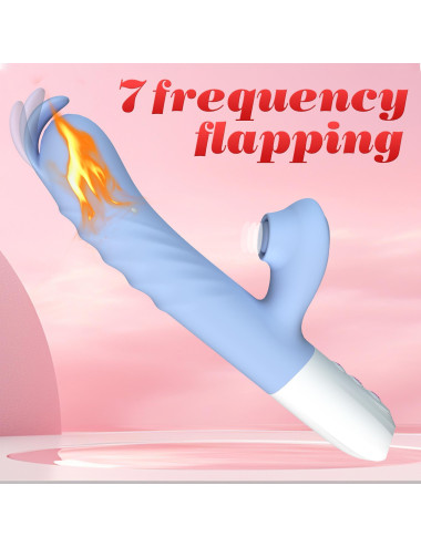 Silicone Vibrator 7 Powerful Modes - 
Flapping and 7 Thrusting
Heating