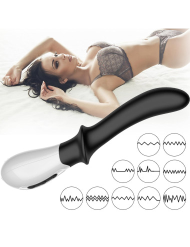 Wibrator-Silicone Prostate / G-spot Massager USB 10 Function / Heating