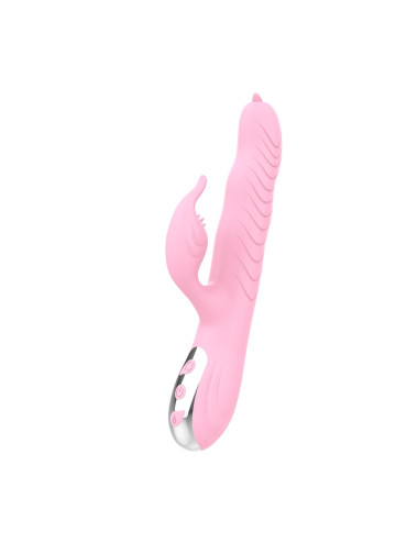 Wibrator Arlene USB Pink – Stymulator łechtaczki, 20 funkcji, silikon medyczny, ogrzewanie